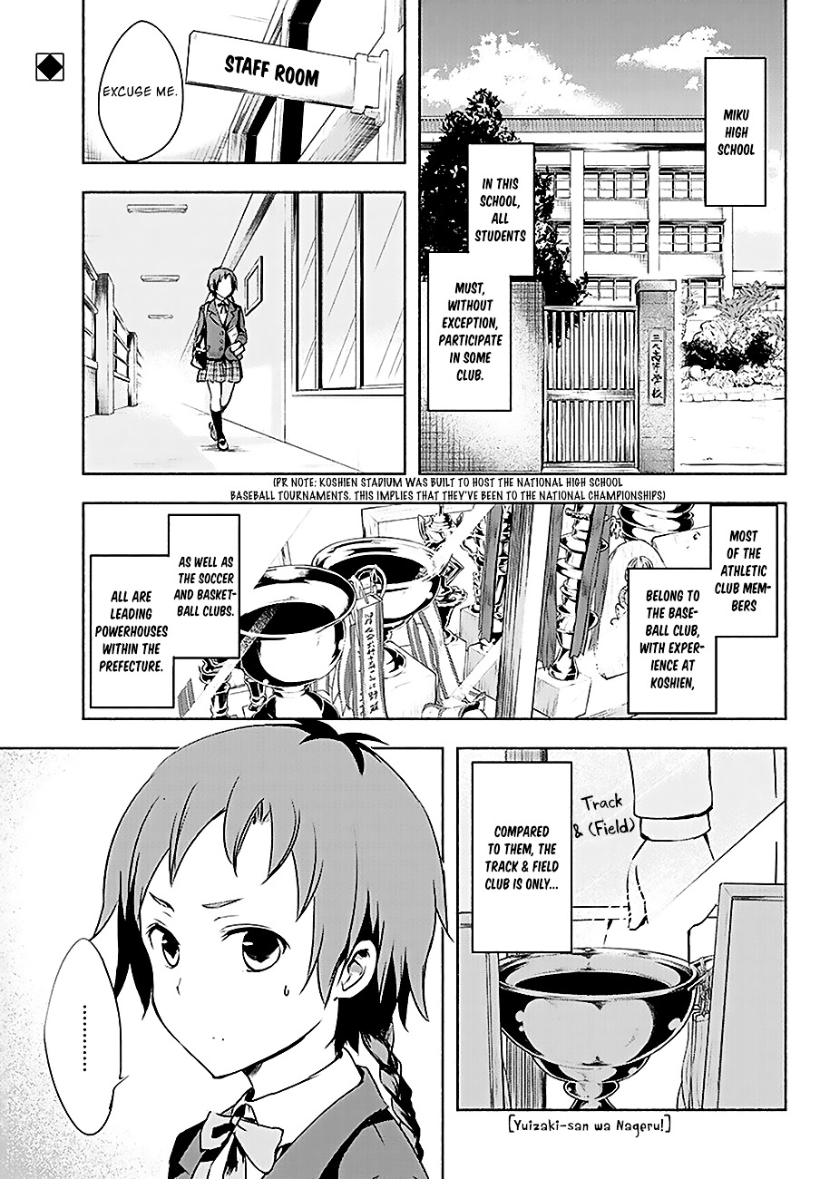 Yuizaki-San Ha Nageru! - Vol.1 Chapter 3 : Yuizaki-San Lifts.