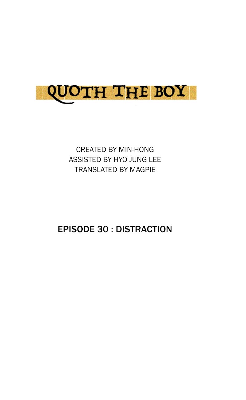 Quoth The Boy - Vol.2 Chapter 30: Distraction