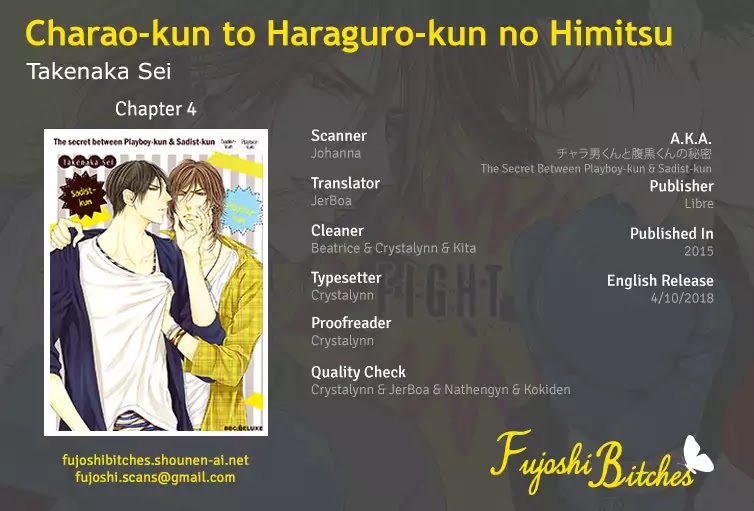 Charao-Kun To Haraguro-Kun No Himitsu - Chapter 4