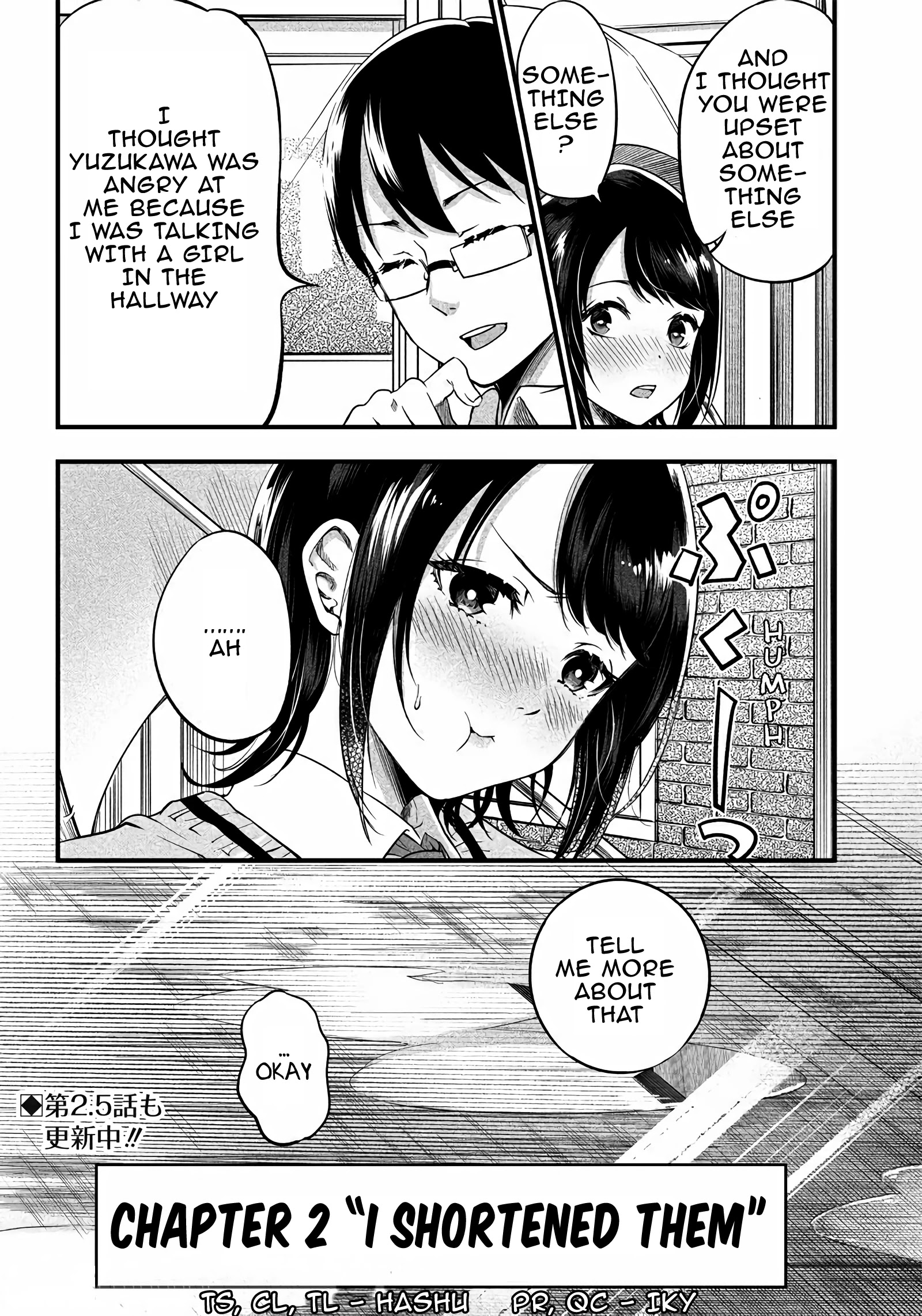 Yuzukawa-San Wa, Sasshite Hoshii. - Chapter 2: I Shortened Them.