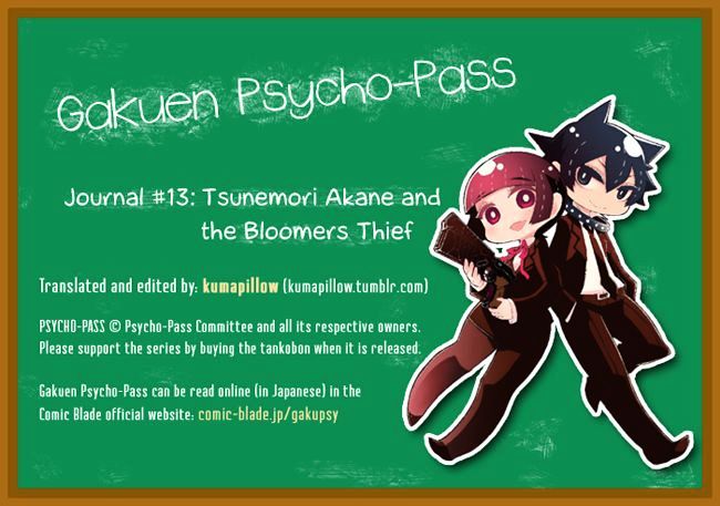 Gakuen Psycho-Pass - Vol.2 Chapter 13 : Tsunemori Akane And The Bloomers Thief