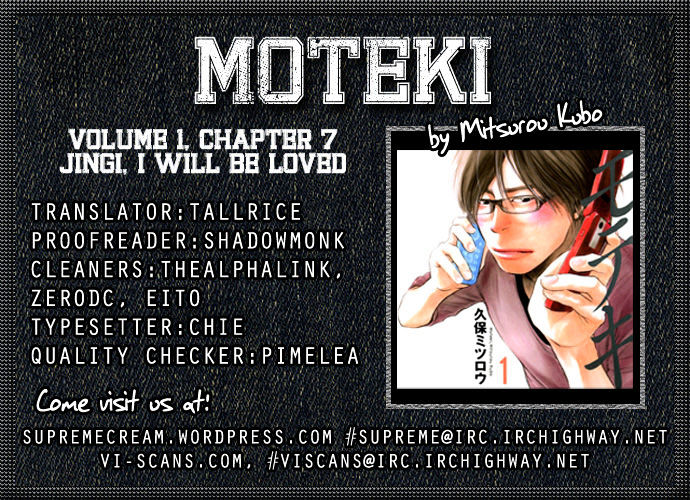 Moteki - Vol.1 Chapter 7 : Jingi, I Will Be Loved