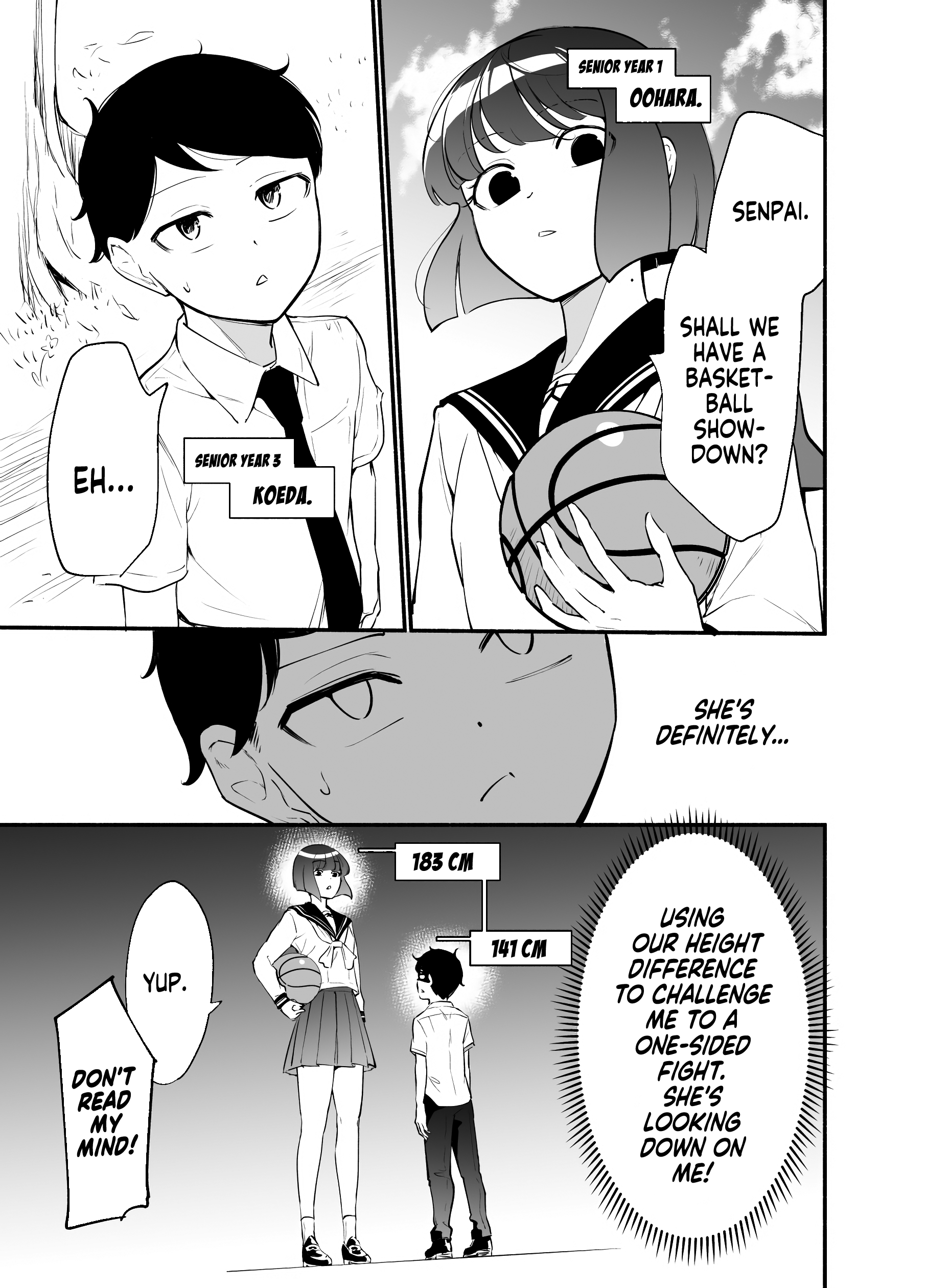 Until The Tall Kouhai (♀) And The Short Senpai (♂) Relationship Develops Into Romance - Vol.1 Chapter 7: An Exciting Basketball Story Of The Tall Kouhai ♀ And Short Senpai ♂