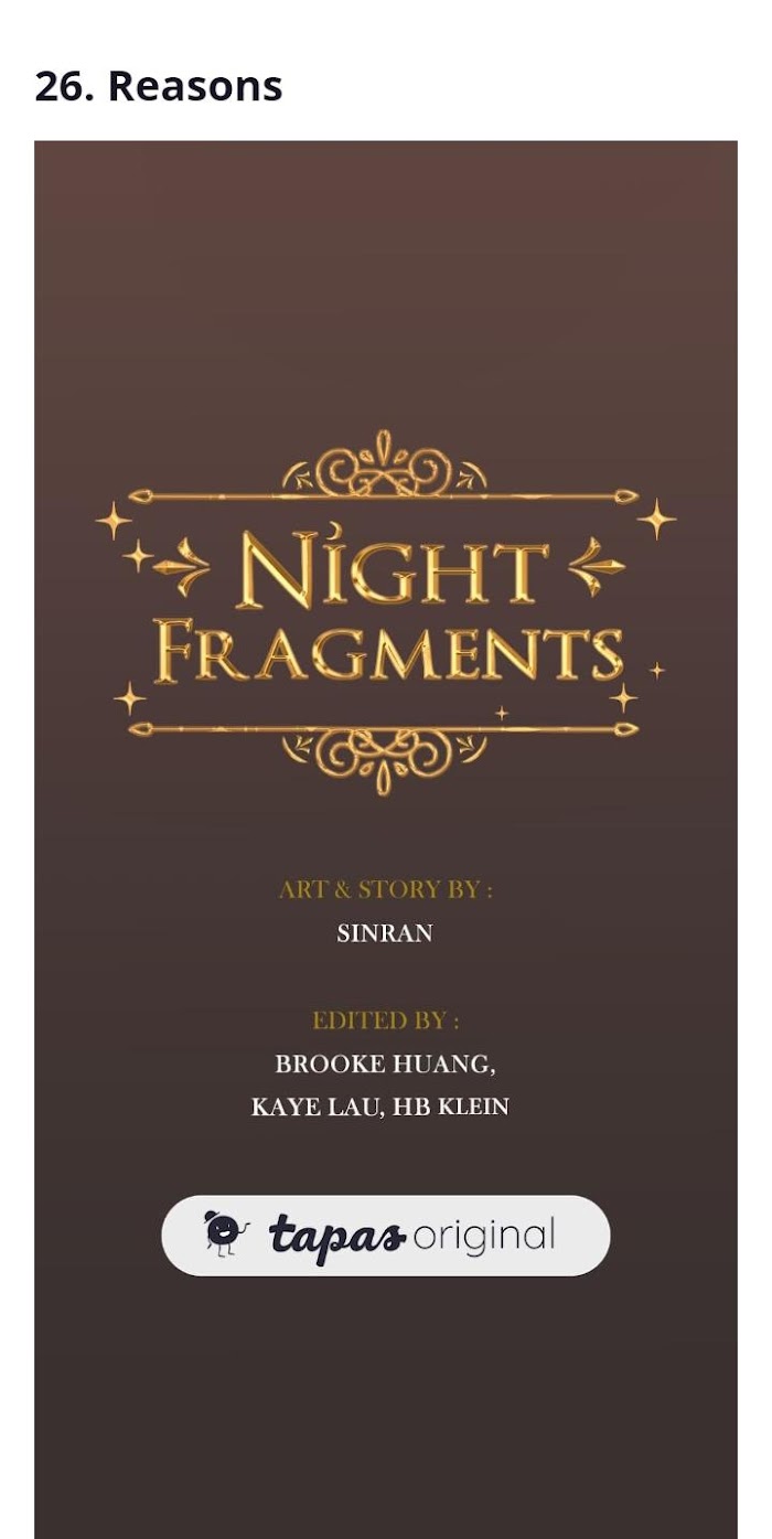 Night Fragments - Chapter 26 : Reasons