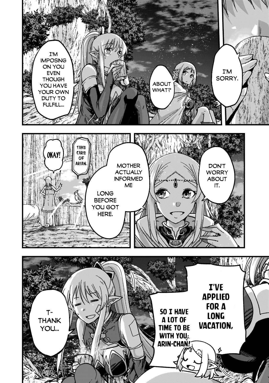 Gaikotsu Kishi-Sama, Tadaima Isekai E Odekake-Chuu - Chapter 48: Arian And Evin