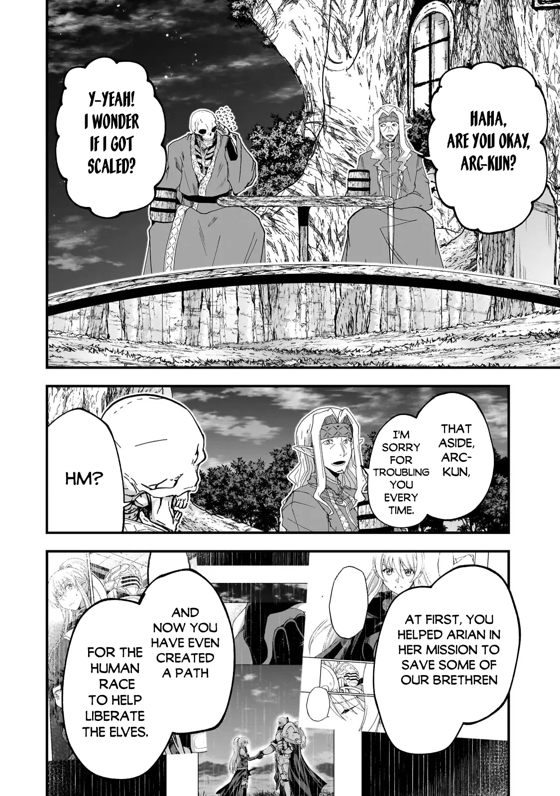 Gaikotsu Kishi-Sama, Tadaima Isekai E Odekake-Chuu - Chapter 62.1: The Elven Tribe’s Decision