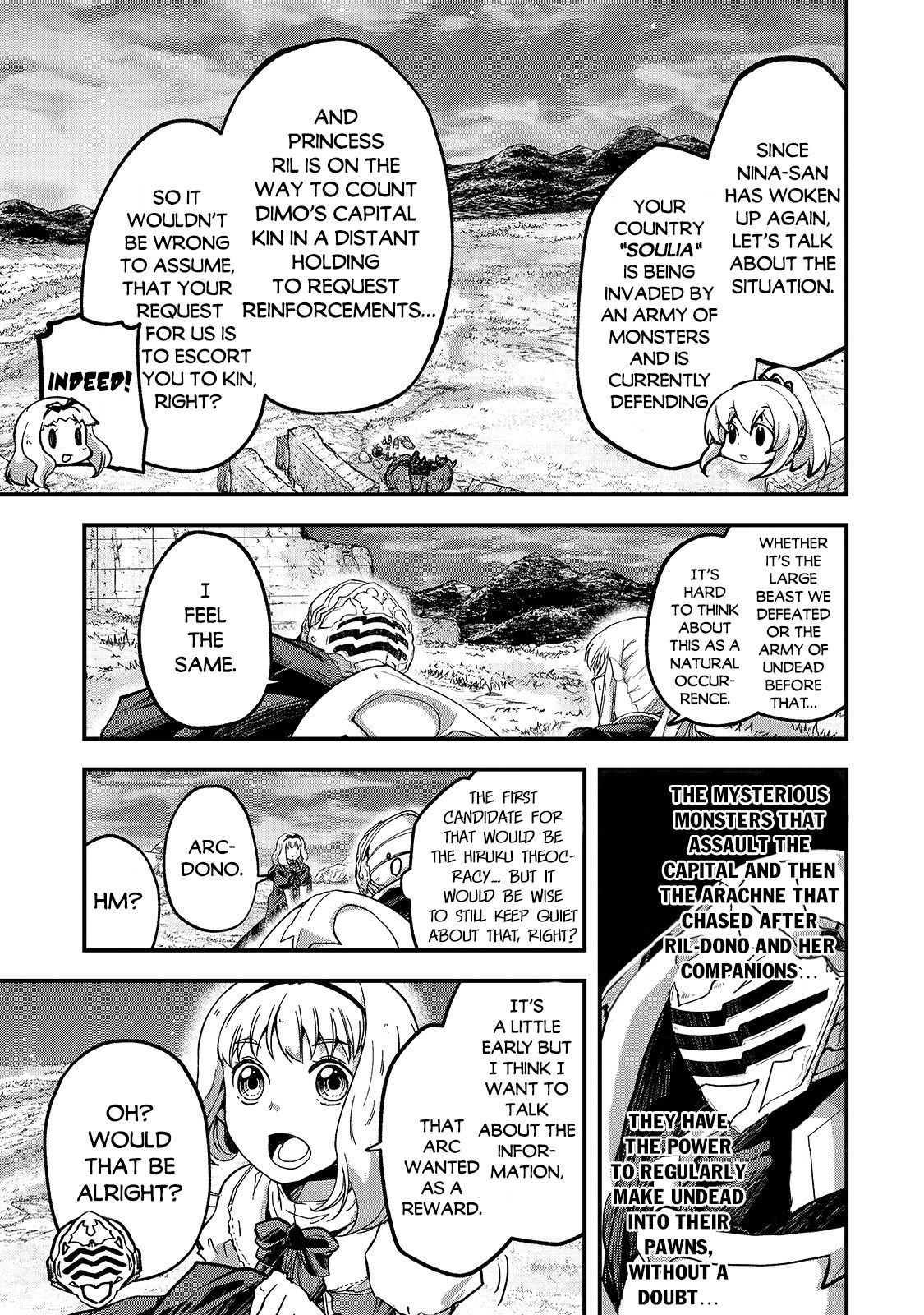 Gaikotsu Kishi-Sama, Tadaima Isekai E Odekake-Chuu - Chapter 38: Arc, The Reinforcement