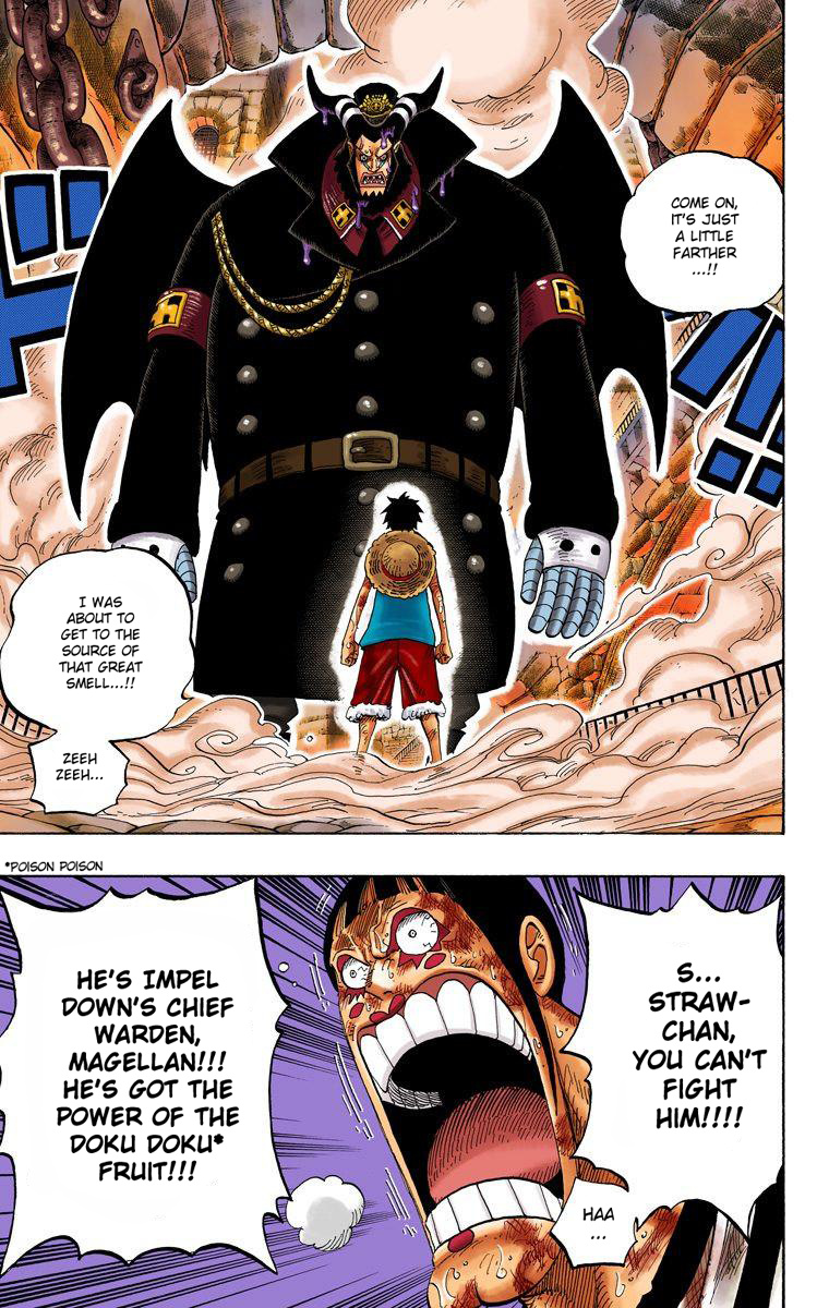 One Piece - Digital Colored Comics - Vol.55 Chapter 534: Chief Warden Magellan Vs. Pirate Luffy