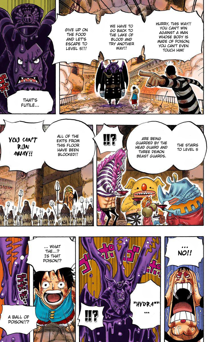 One Piece - Digital Colored Comics - Vol.55 Chapter 534: Chief Warden Magellan Vs. Pirate Luffy