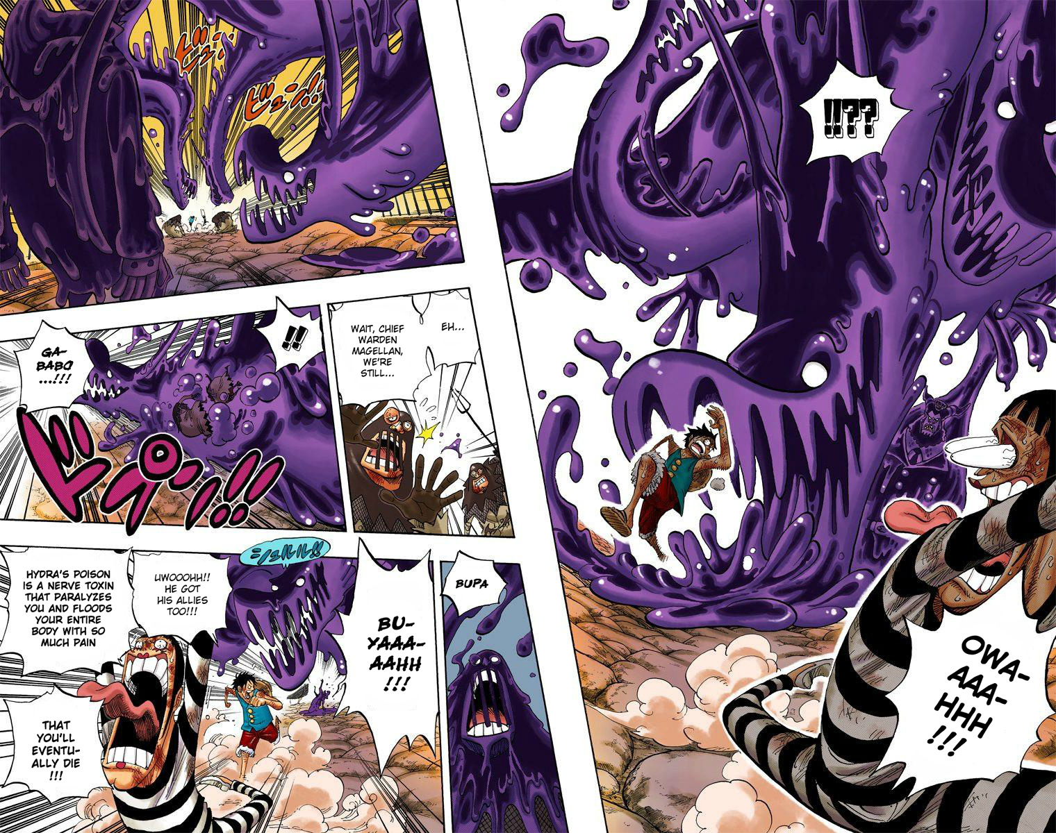 One Piece - Digital Colored Comics - Vol.55 Chapter 534: Chief Warden Magellan Vs. Pirate Luffy