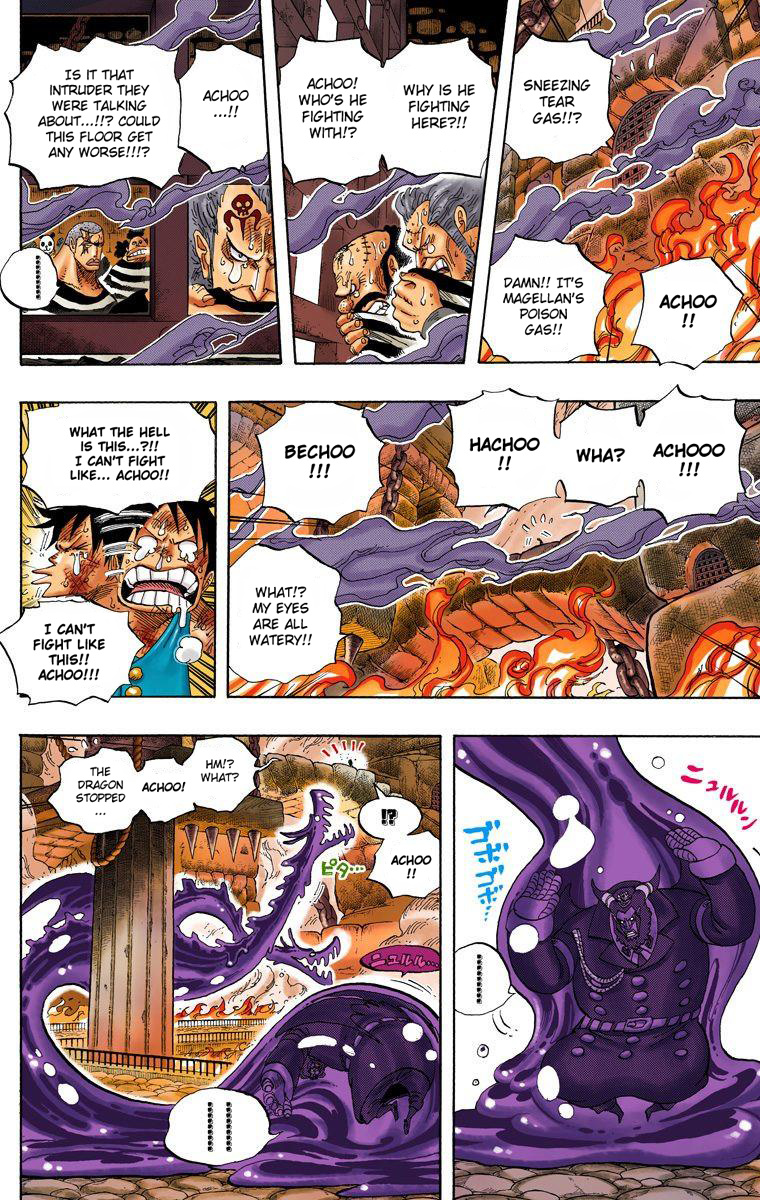 One Piece - Digital Colored Comics - Vol.55 Chapter 534: Chief Warden Magellan Vs. Pirate Luffy