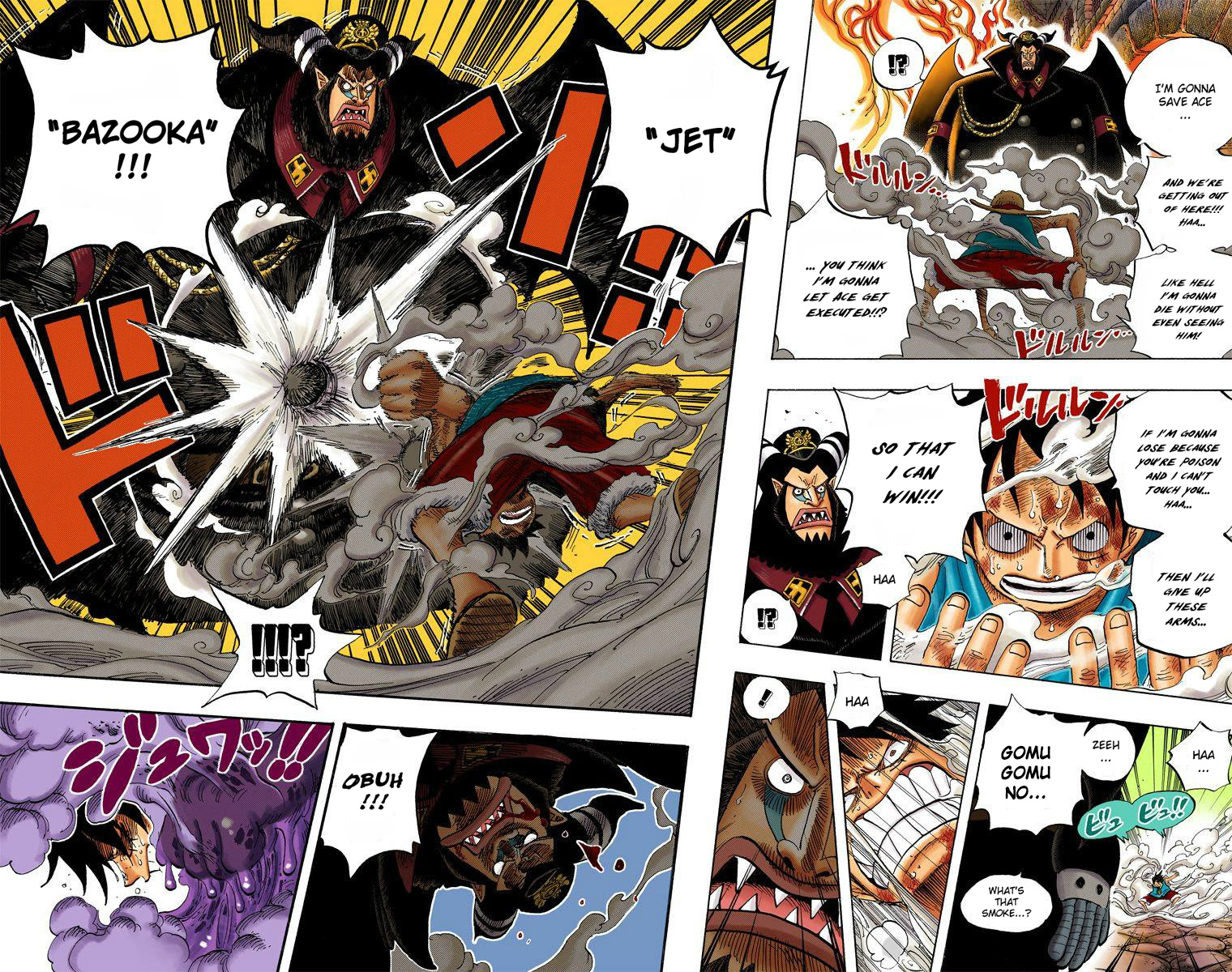 One Piece - Digital Colored Comics - Vol.55 Chapter 534: Chief Warden Magellan Vs. Pirate Luffy