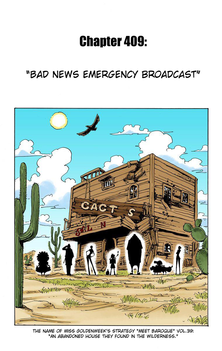 One Piece - Digital Colored Comics - Vol.42 Chapter 409: Bad News Emergency Broadcast