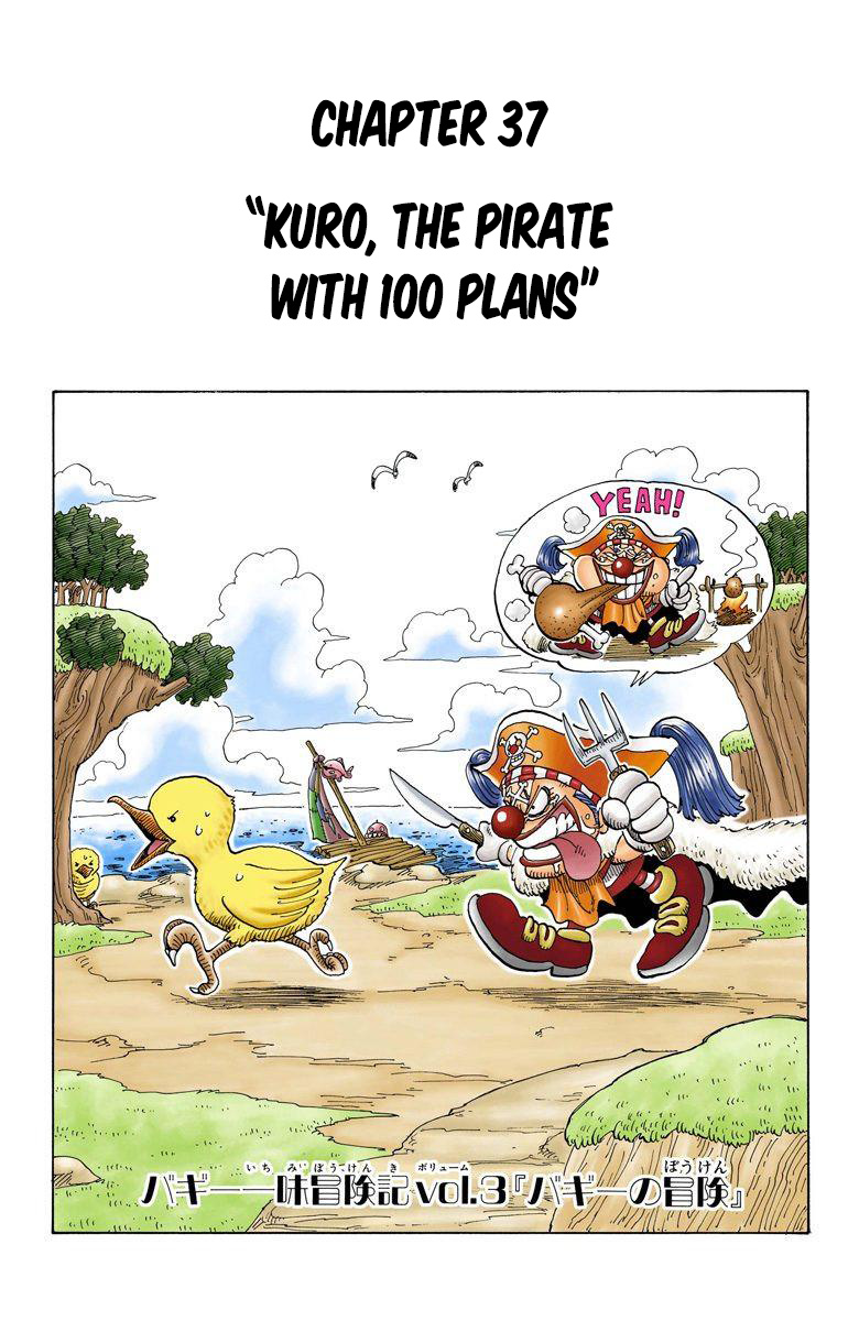 One Piece - Digital Colored Comics - Vol.5 Chapter 37: Kuro, The Pirate With 100 Plans