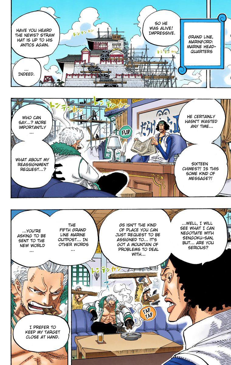 One Piece - Digital Colored Comics - Vol.60 Chapter 594: Message