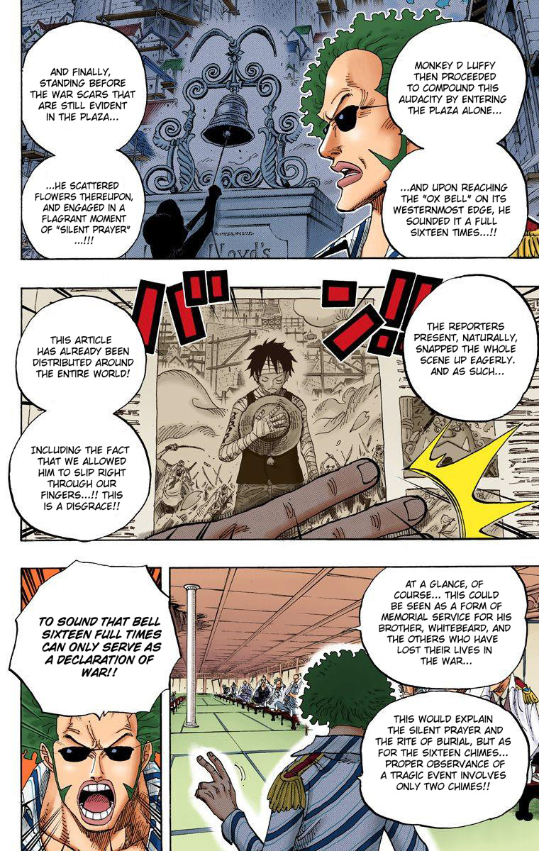 One Piece - Digital Colored Comics - Vol.60 Chapter 594: Message