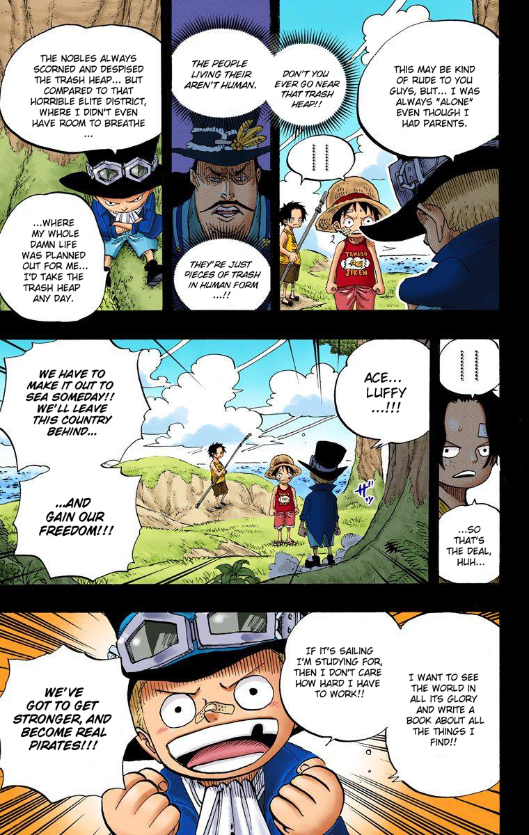 One Piece - Digital Colored Comics - Vol.60 Chapter 585: Brothers' Sake Cups