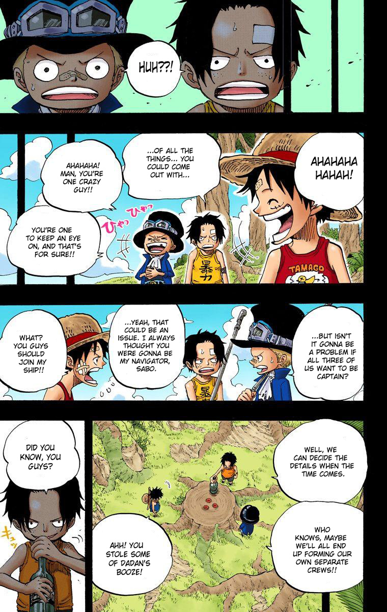 One Piece - Digital Colored Comics - Vol.60 Chapter 585: Brothers' Sake Cups