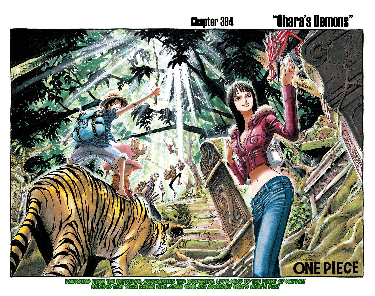 One Piece - Digital Colored Comics - Vol.41 Chapter 394: Ohara's Demons