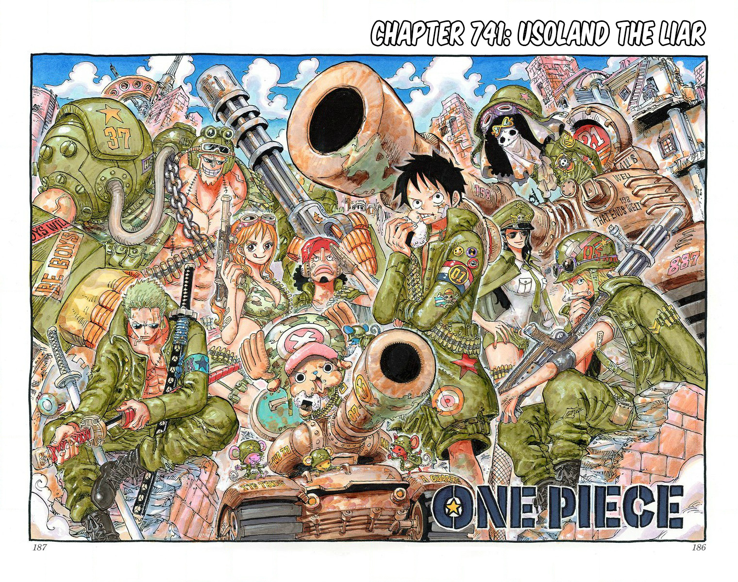 One Piece - Digital Colored Comics - Vol.74 Chapter 741: Liar Usoland