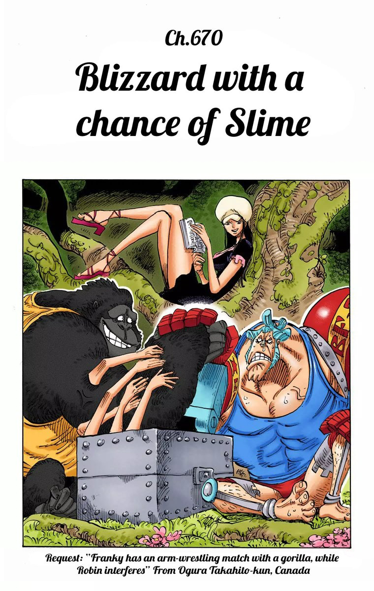 One Piece - Digital Colored Comics - Vol.68 Chapter 670: Blizzard With A Chance Of Slime