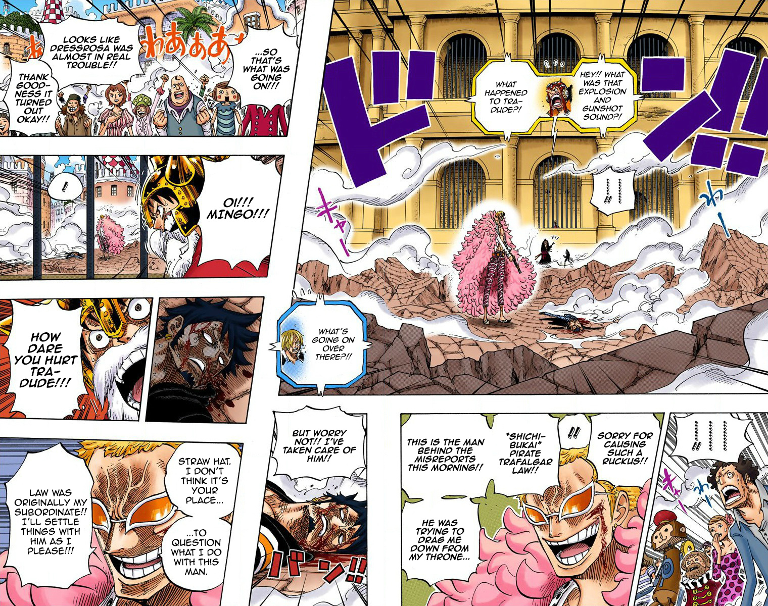 One Piece - Digital Colored Comics - Vol.73 Chapter 730: 3 Cards