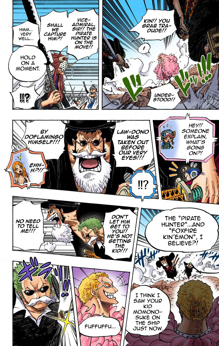 One Piece - Digital Colored Comics - Vol.73 Chapter 730: 3 Cards