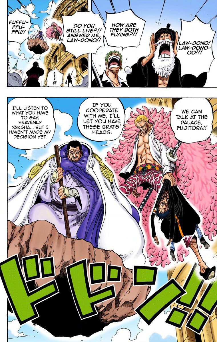 One Piece - Digital Colored Comics - Vol.73 Chapter 730: 3 Cards