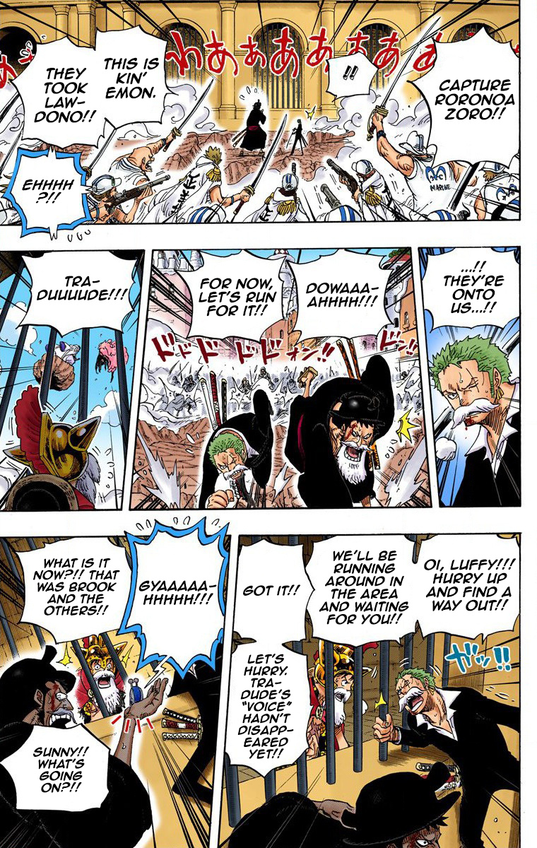 One Piece - Digital Colored Comics - Vol.73 Chapter 730: 3 Cards