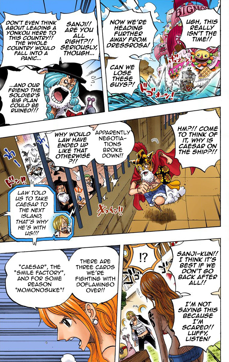 One Piece - Digital Colored Comics - Vol.73 Chapter 730: 3 Cards