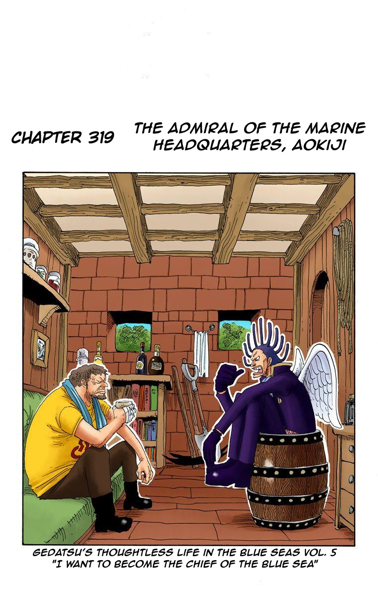 One Piece - Digital Colored Comics - Vol.34 Chapter 319: The Admiral Of The Marine Headquarters, Aokiji