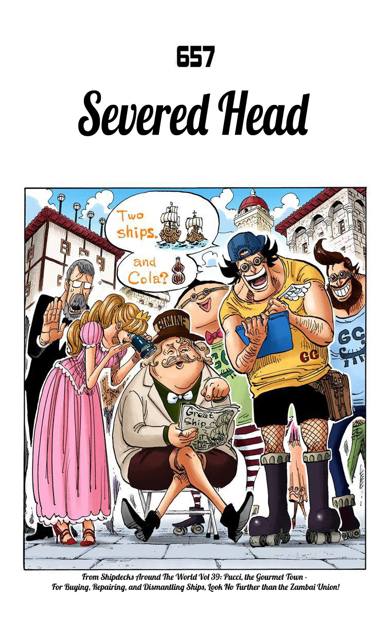 One Piece - Digital Colored Comics - Vol.67 Chapter 657: Severed Head