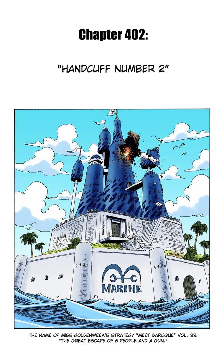 One Piece - Digital Colored Comics - Vol.42 Chapter 402: Handcuff Number 2