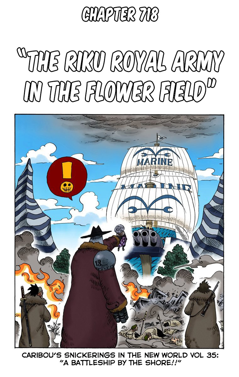 One Piece - Digital Colored Comics - Vol.72 Chapter 718: The Riku Royal Army In The Flower Field