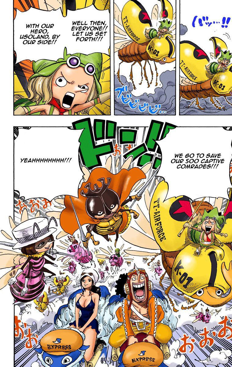 One Piece - Digital Colored Comics - Vol.72 Chapter 718: The Riku Royal Army In The Flower Field