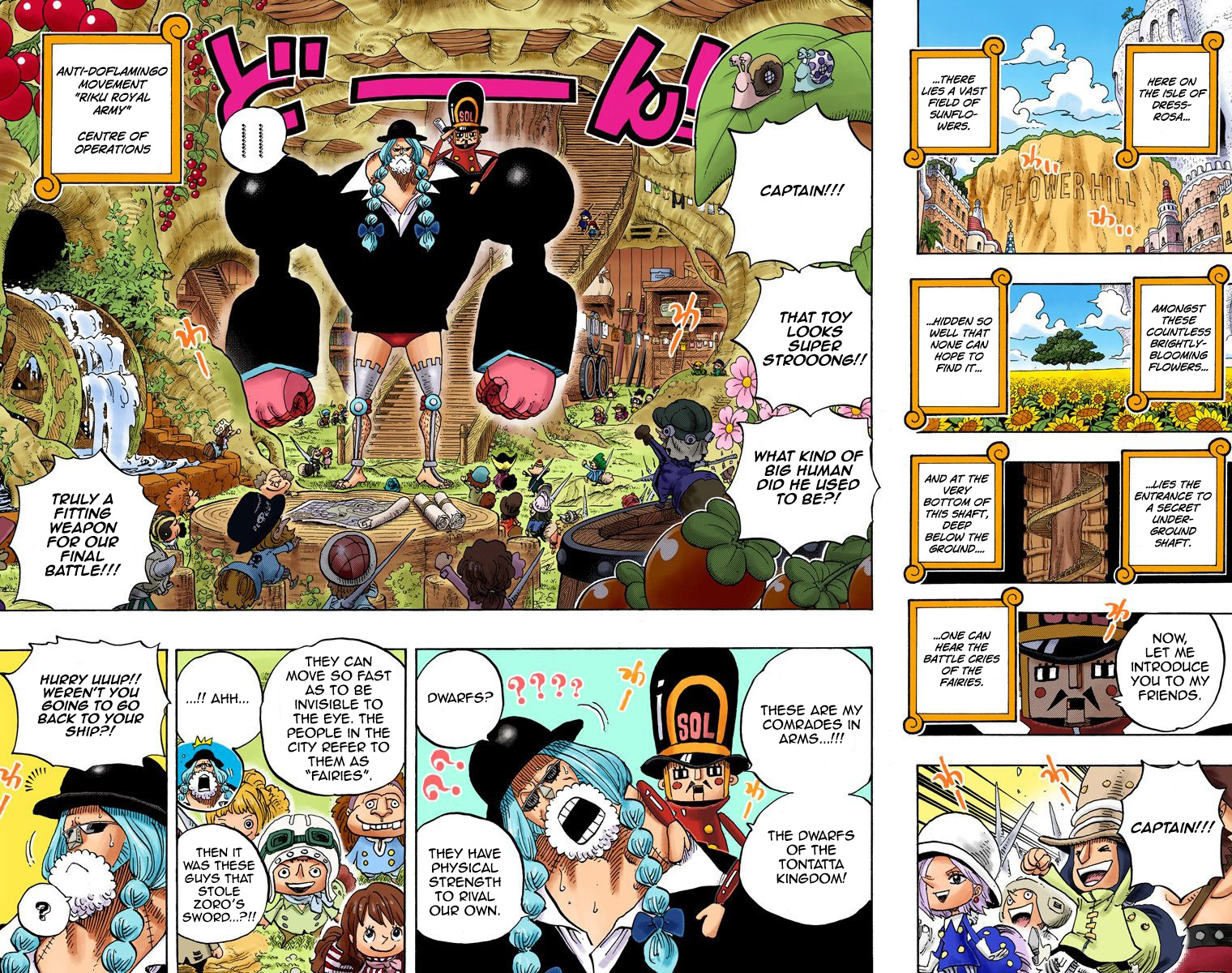 One Piece - Digital Colored Comics - Vol.72 Chapter 718: The Riku Royal Army In The Flower Field