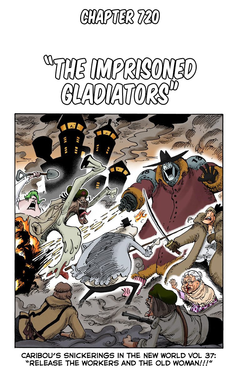 One Piece - Digital Colored Comics - Vol.72 Chapter 720: The Imprisoned Gladiators