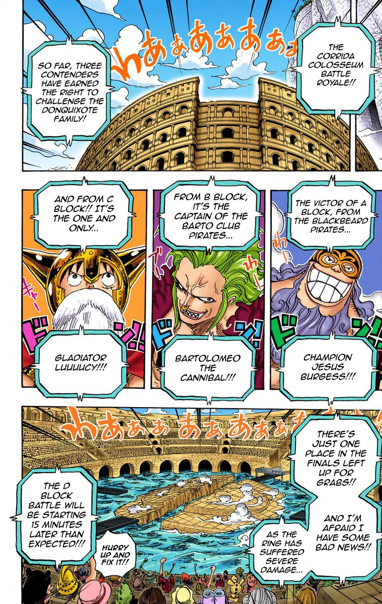 One Piece - Digital Colored Comics - Vol.72 Chapter 720: The Imprisoned Gladiators