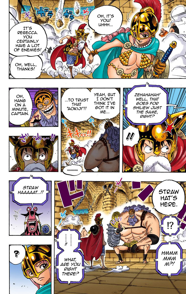 One Piece - Digital Colored Comics - Vol.72 Chapter 720: The Imprisoned Gladiators