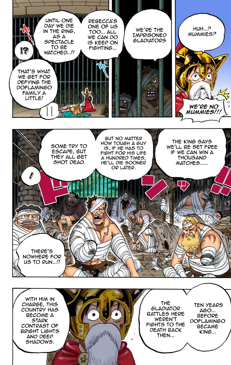 One Piece - Digital Colored Comics - Vol.72 Chapter 720: The Imprisoned Gladiators