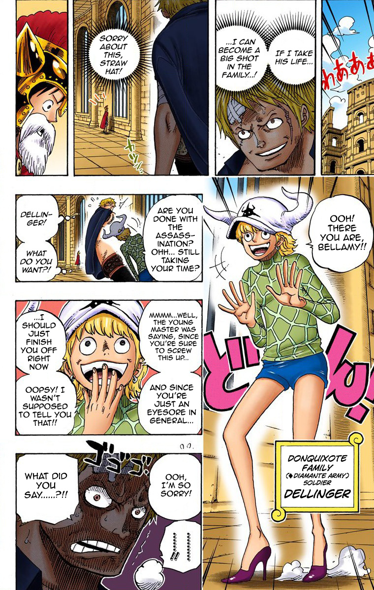 One Piece - Digital Colored Comics - Vol.73 Chapter 729: Shichibukai Doflamingo Vs. Shichibukai Law