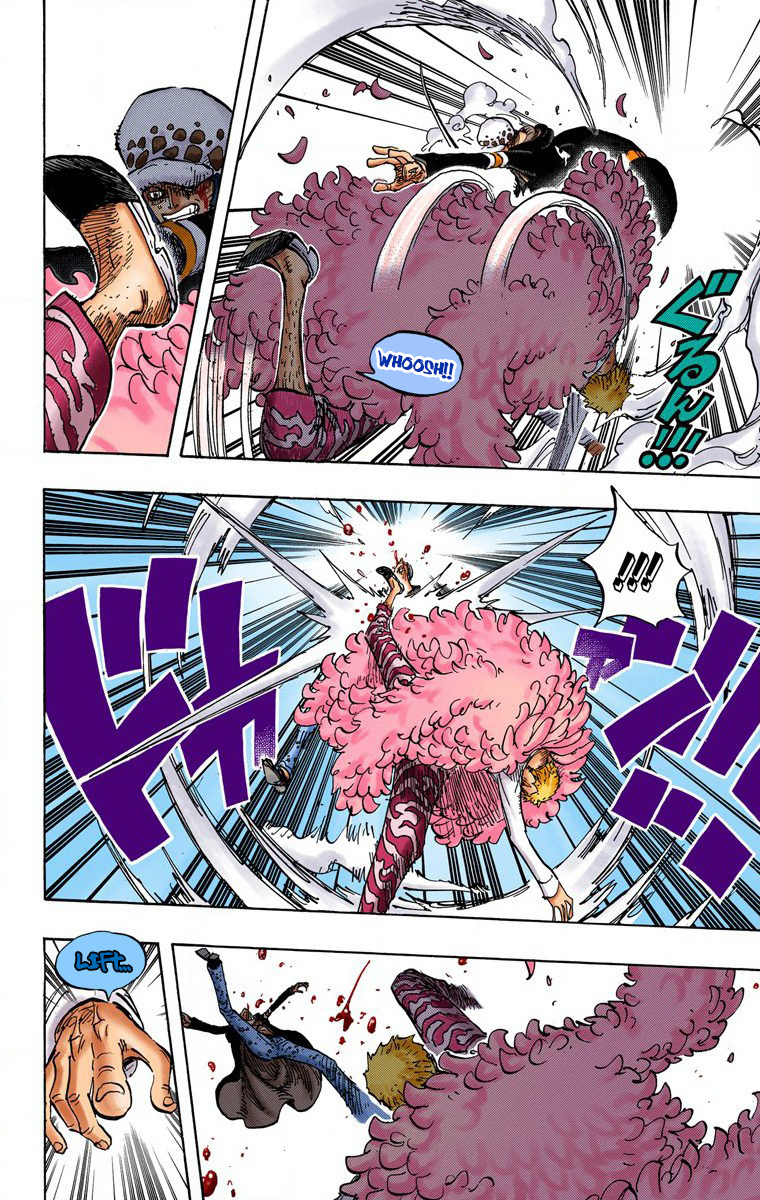 One Piece - Digital Colored Comics - Vol.73 Chapter 729: Shichibukai Doflamingo Vs. Shichibukai Law