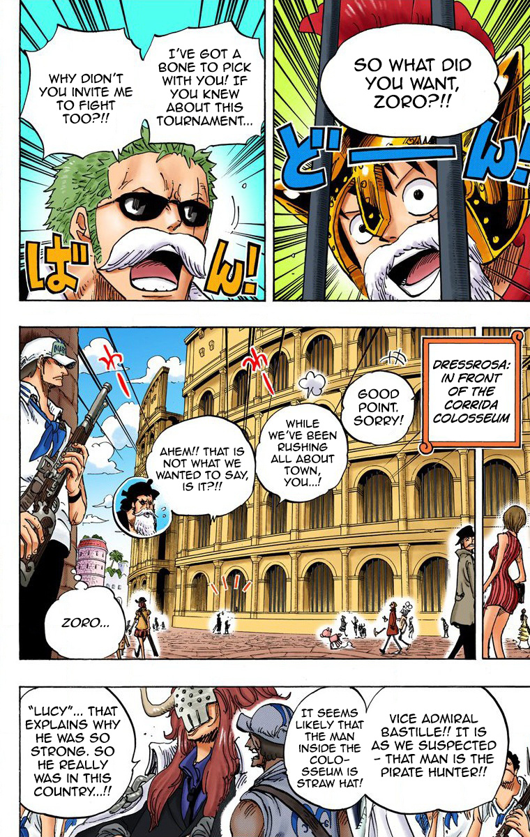 One Piece - Digital Colored Comics - Vol.73 Chapter 729: Shichibukai Doflamingo Vs. Shichibukai Law