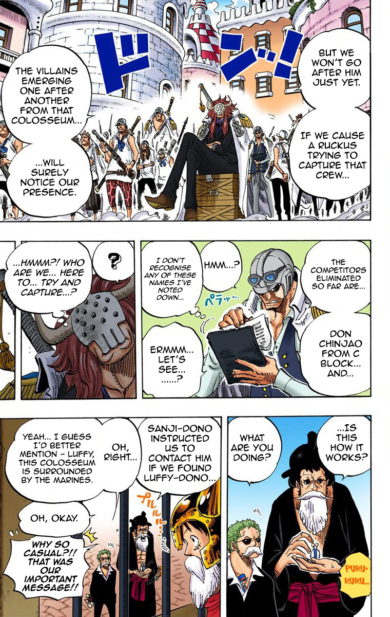 One Piece - Digital Colored Comics - Vol.73 Chapter 729: Shichibukai Doflamingo Vs. Shichibukai Law