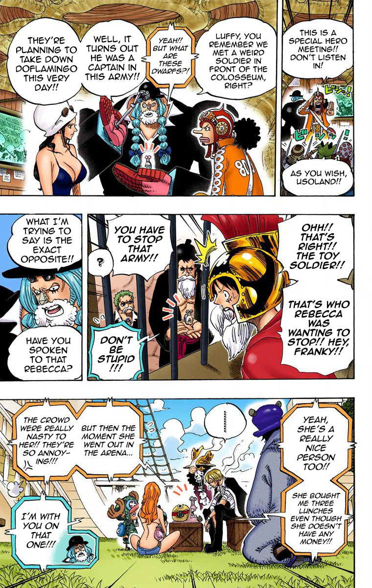 One Piece - Digital Colored Comics - Vol.73 Chapter 729: Shichibukai Doflamingo Vs. Shichibukai Law