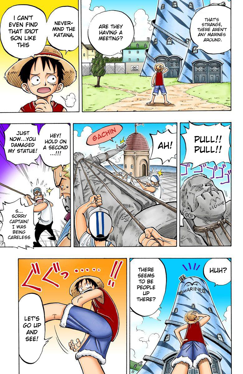 One Piece - Digital Colored Comics - Vol.1 Chapter 4: Marine Captain "Axe Arm Morgan"