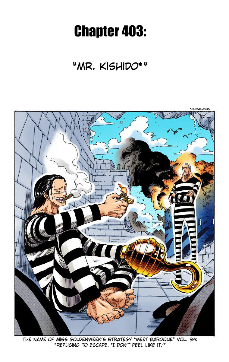 One Piece - Digital Colored Comics - Vol.42 Chapter 403: Mr. Kishido