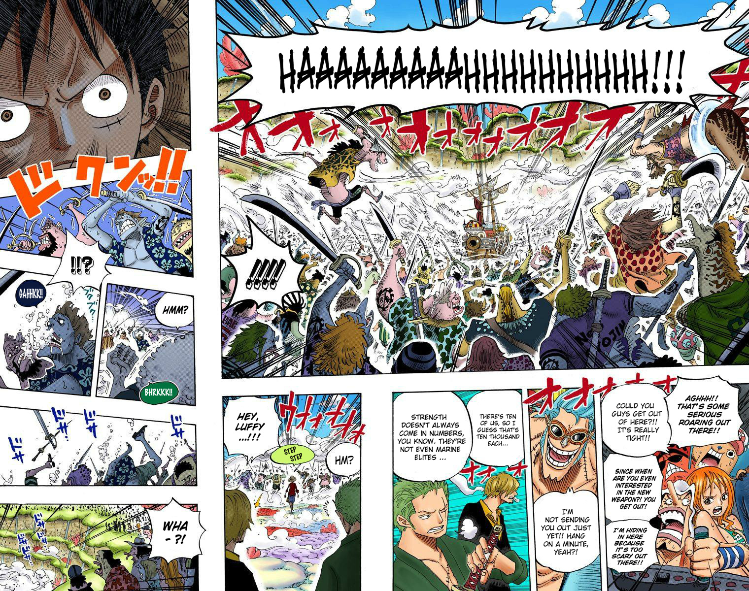 One Piece - Digital Colored Comics - Vol.64 Chapter 634: 100,000 Vs. 10