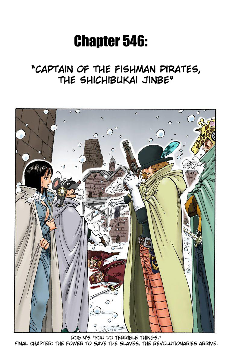 One Piece - Digital Colored Comics - Vol.56 Chapter 546: Captain Of The Fishman Pirates, The Shichibukai Jinbe