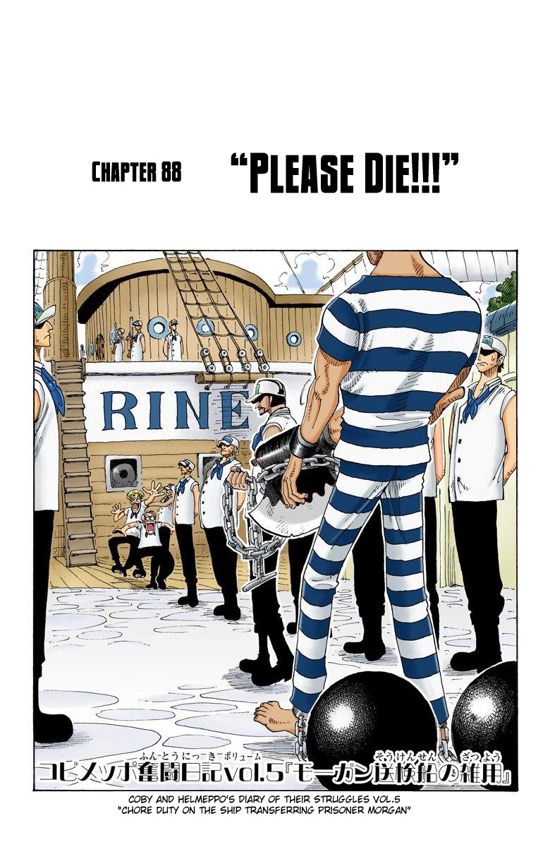 One Piece - Digital Colored Comics - Vol.10 Chapter 88: Please Die!!!